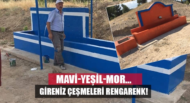 Denizli'de Gireniz Vadisi çeşmeleri rengarenk!
