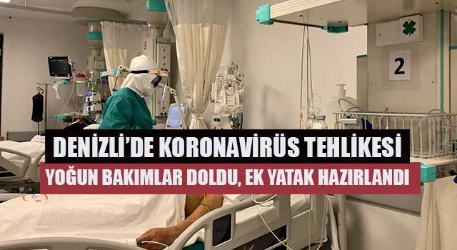 Denizli’de koronavirüs tehlikesi Yoğun bakımlar doldu, ek yatak hazırlandı