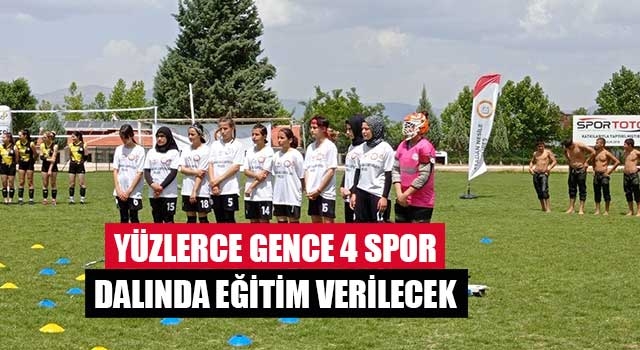Denizli'de Yüzlerce gence 4 spor dalında eğitim verilecek