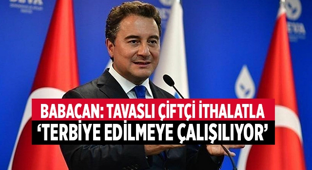 Babacan, Denizli'de Tavaslı çiftçinin sorunları üzerinden iktidara yüklendi