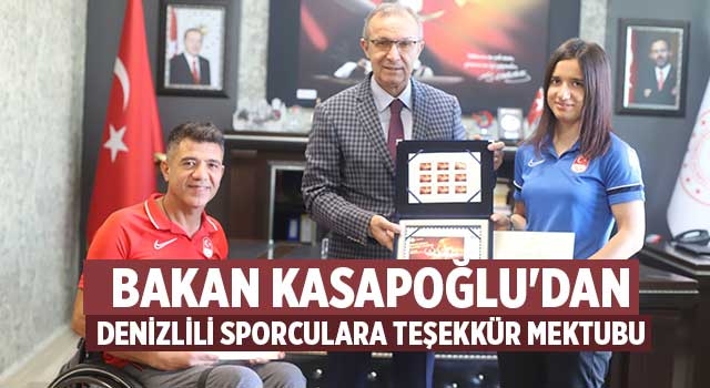 Bakan Kasapoğlu'dan Denizlili sporculara teşekkür mektubu