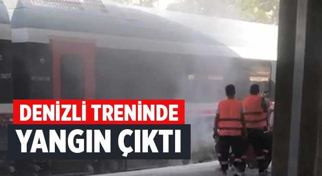 Denizli treninde yangın çıktı