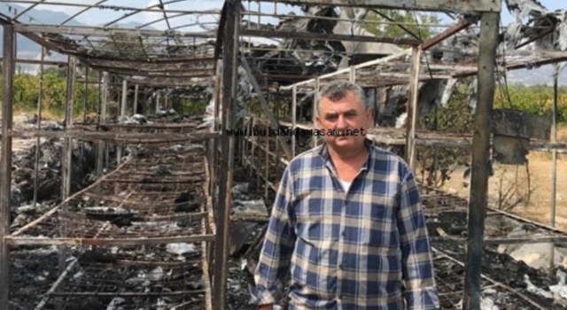 Denizli’de sahipleri düğüne giden mantar tesisi yangında küle döndü