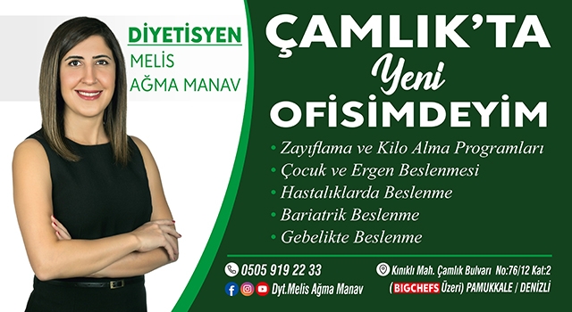 Diyetisyen Melis Ağma Manav yeni ofisinde hizmet vermeye başladı