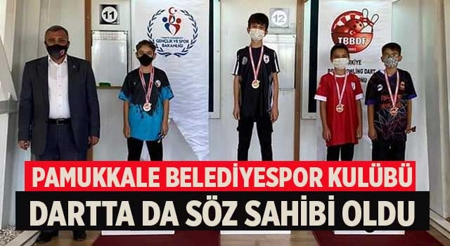 Pamukkale Belediyespor Kulübü dartta da söz sahibi oldu