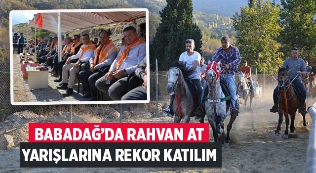 Babadağ’da Rahvan At Yarışlarına Rekor Katılım