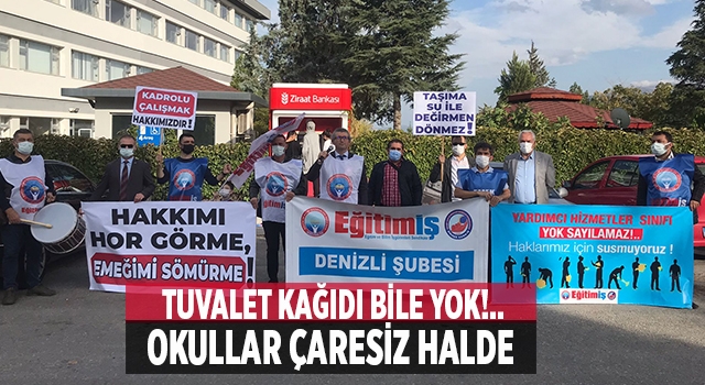 Eğitim İş: "Denizli'de okullar çaresiz, tuvalet kağıdını veliden isteyen okullar var"