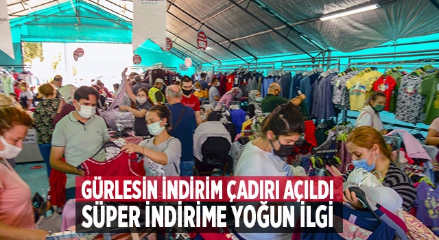 Gürlesin İndirim Çadırı açıldı! Vatandaşın ilgisi yoğun