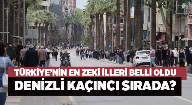 Türkiye’nin en zeki illeri belli oldu Denizli kaçıncı sırada?