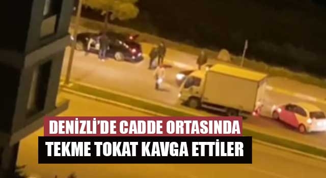 Denizli’de 2 kardeş yol ortasında kavga ettiler