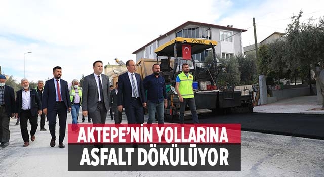 Pamukkale Belediyesi Aktepe’nin Yollarını Asfaltlıyor