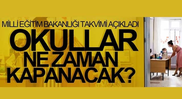 Yüz yüze eğitime ara veriliyor! Okullar ne zaman kapanacak?