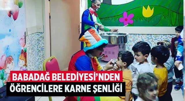 Babadağ Belediyesi’nden Öğrencilere Karne Şenliği