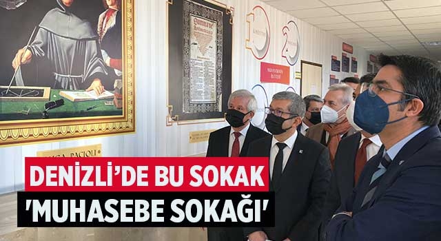 Denizli'de bu sokak 'Muhasebe Sokağı'