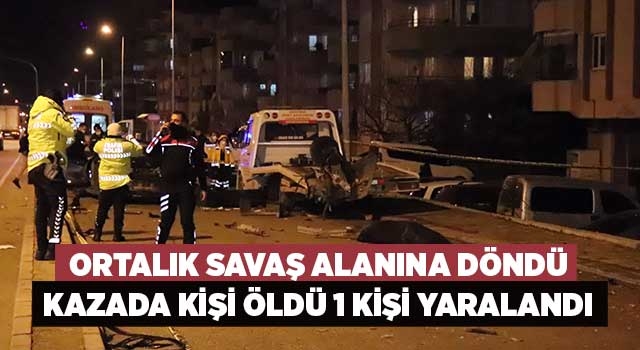 Otomobil park halindeki çekiciye çarptı! 1 ölü 1 yaralı