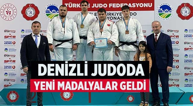 Denizli Judoda yeni madalyalar geldi