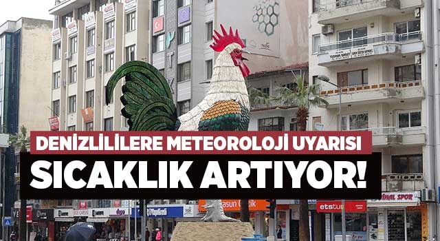 Denizlililere meteoroloji uyarısı sıcaklık artıyor!