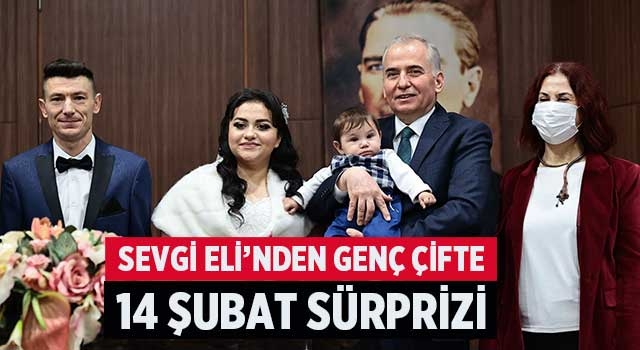 Sevgi Eli’nin yuvalarını kurduğu çiftin nikâhını Başkan Zolan kıydı