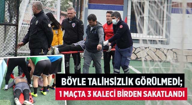 Denizli'de böyle talihsizlik görülmedi; 1 maçta 3 kaleci birden sakatlandı