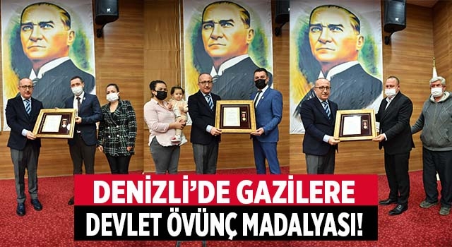 Denizli'de gazilere Devlet Övünç Madalyası verildi