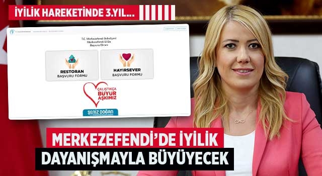 Merkezefendi’de İyilik Dayanışmayla Büyüyecek