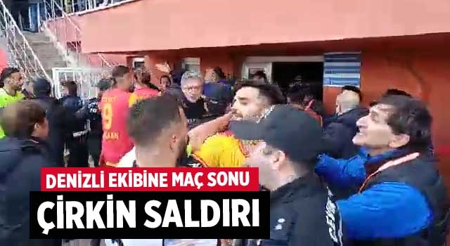 Denizli ekibine maç sonu çirkin saldırı