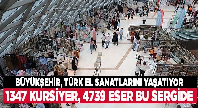 1347 kursiyer, 4739 eser bu sergide