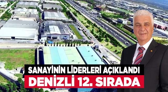 Denizli, sanayinin liderleri sıralamasında 12.sırada yer aldı