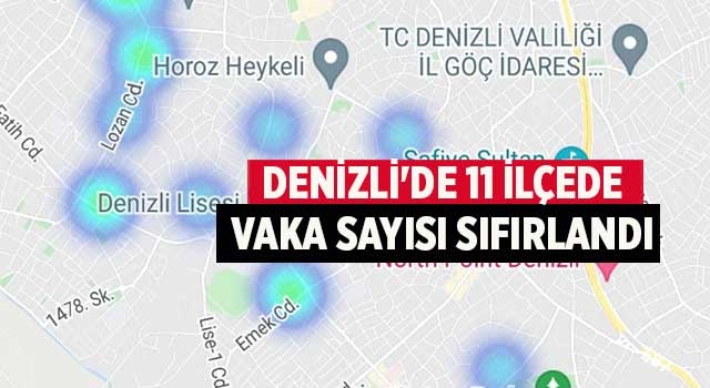Denizli'de 11 ilçede vaka sayısı sıfırlandı