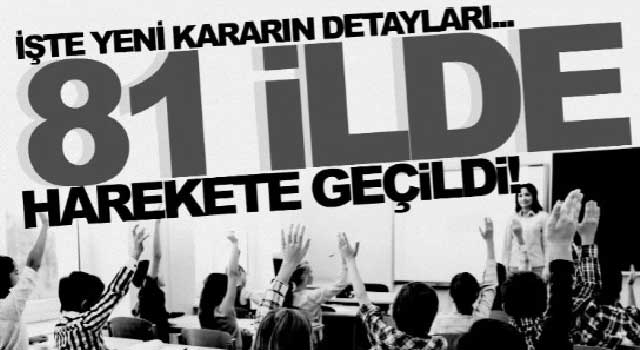 MEB 81 il için harekete geçmişti! İşte yeni kararın ayrıntıları...