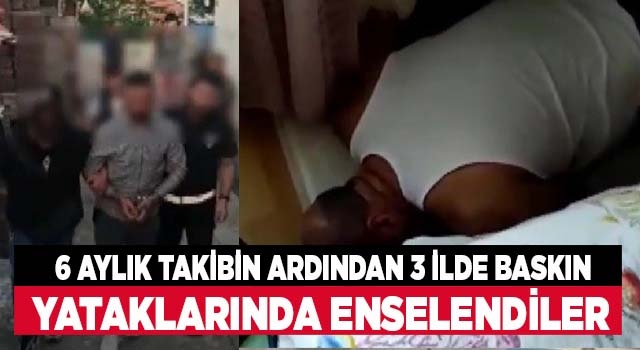 Uyuşturucu çetesi üyeleri yataklarında enselendi