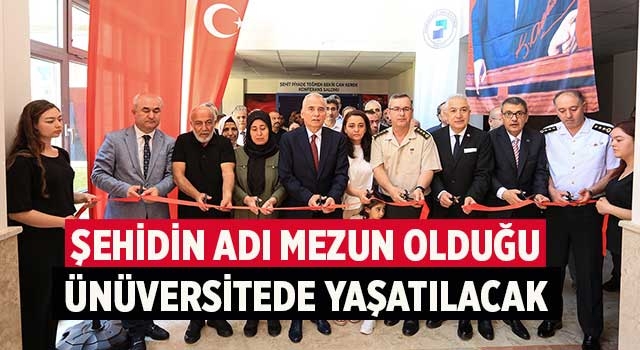 Şehit Piyade Teğmen Bekir Can Kerek’in adı PAÜ'de yaşayacak