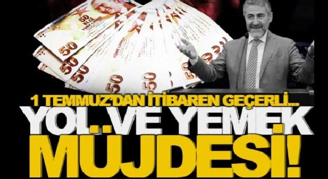 Çalışanlara yol ve yemek müjdesi