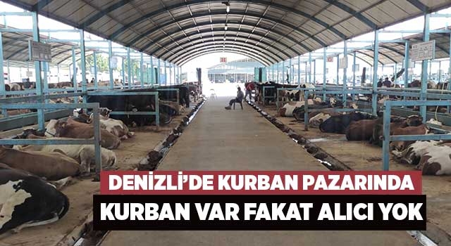 Denizli’de kurban pazarında kurban var fakat alıcı yok