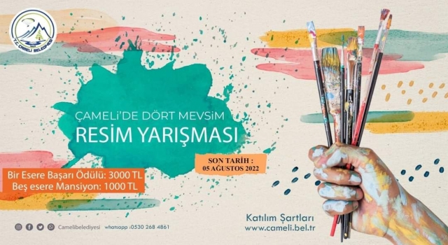 Çameli Belediyesi “Çameli’ De Dört Mevsim” Konulu Resim Yarışması