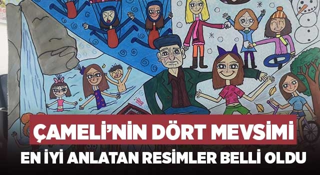 Çameli’nin dört mevsimi en iyi anlatan resimler belli oldu