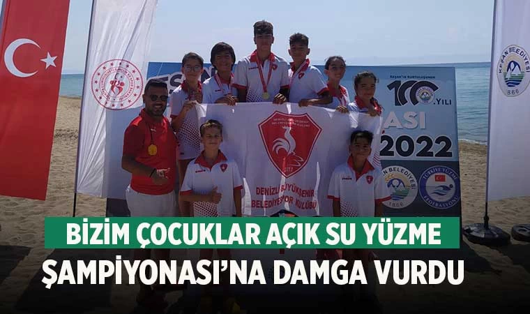 Bizim çocuklar Açık Su Yüzme Şampiyonası’na damga vurdu
