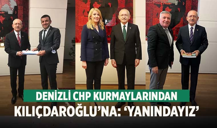 Denizli’den CHP Liderine tam destek