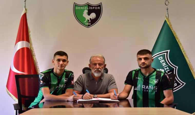  Denizlispor, altyapısında yetişen iki futbolcuyu kadrosuna kattı