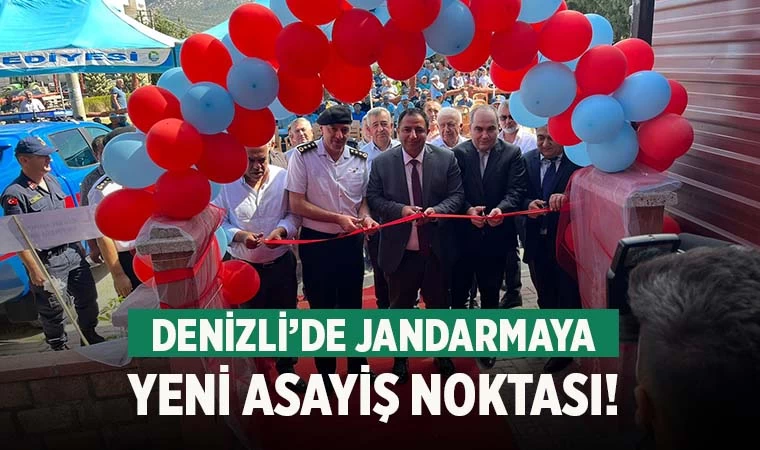 Jandarma asayiş noktası törenle açıldı