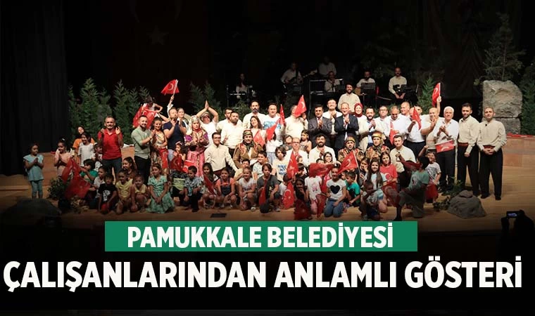 Pamukkale Belediyesi Çalışanlarından Anlamlı Gösteri