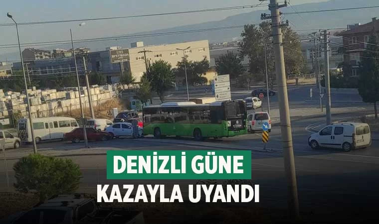 Denizli Güne Kazayla Uyandı