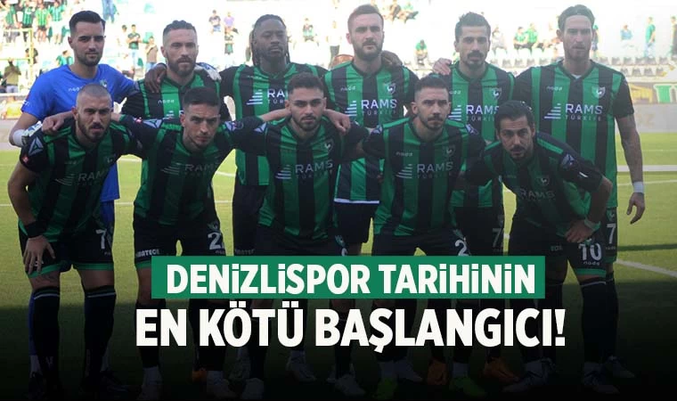 Denizlispor’dan Tarihinin En Kötü Başlangıcı!