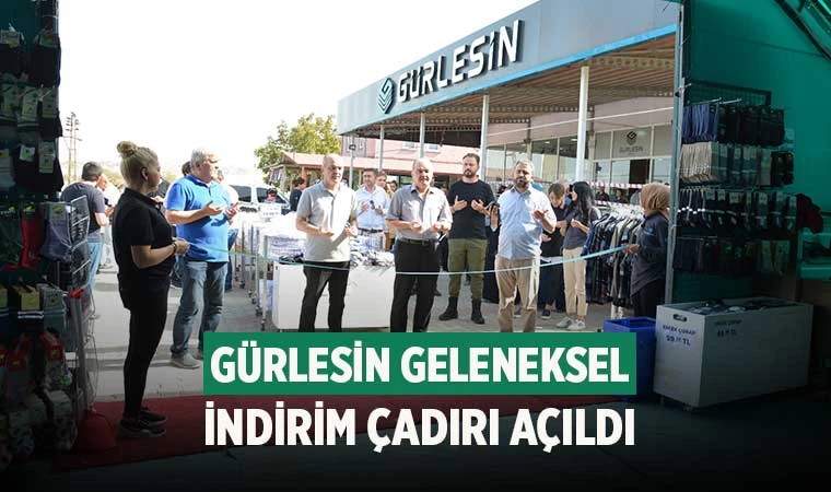Gürlesin Geleneksel İndirim Çadırı açıldı