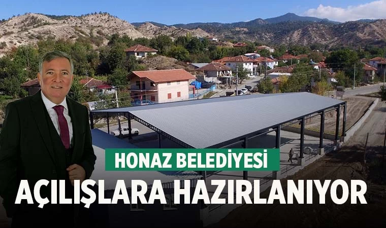 Honaz Belediyesi açılışlara hazırlanıyor