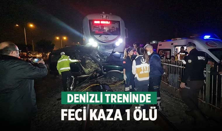 Denizli treni ciple çarpıştı 1 ölü