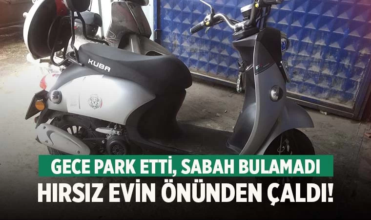 Denizli'de hırsızlar evin önündeki motosikleti çaldı