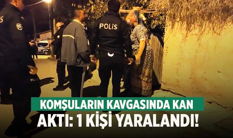 Denizli'de komşuların kavgasında kan aktı: 1 kişi yaralandı