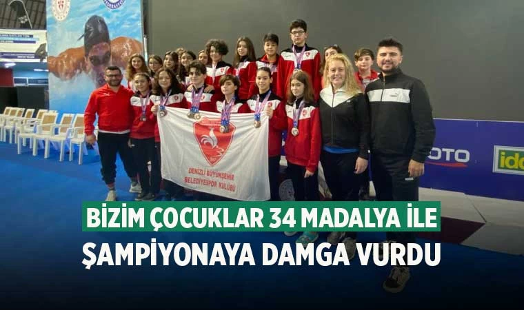Bizim çocuklar 34 madalya ile şampiyonaya damga vurdu