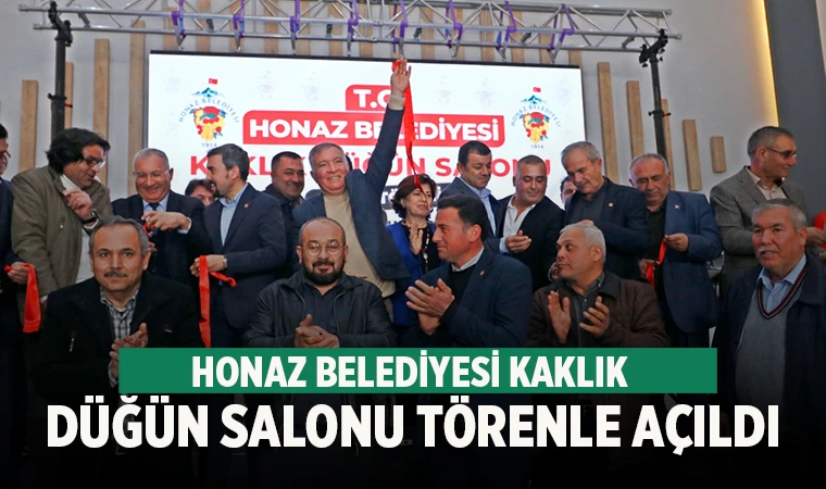 Honaz Belediyesi Kaklık Düğün Salonu Törenle Açıldı